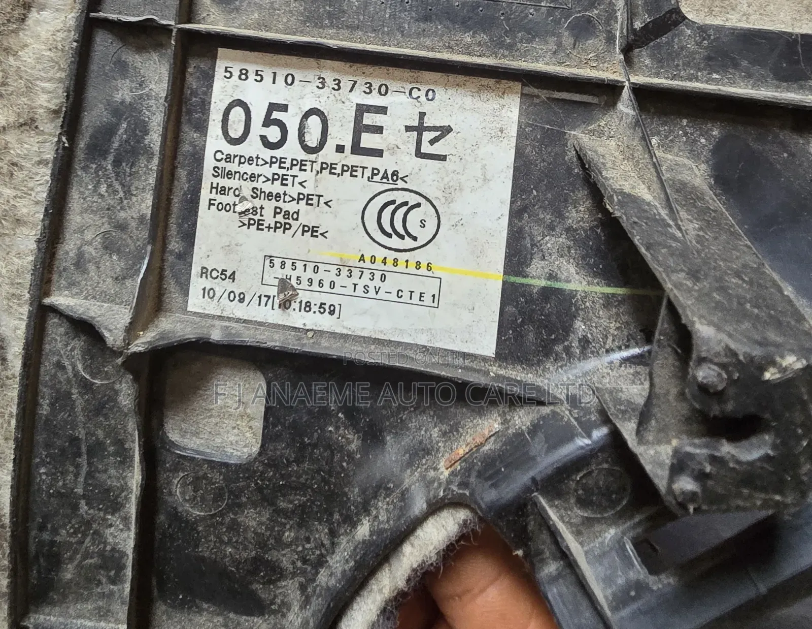 Complete Tokunbo Rug for Lexus Es350