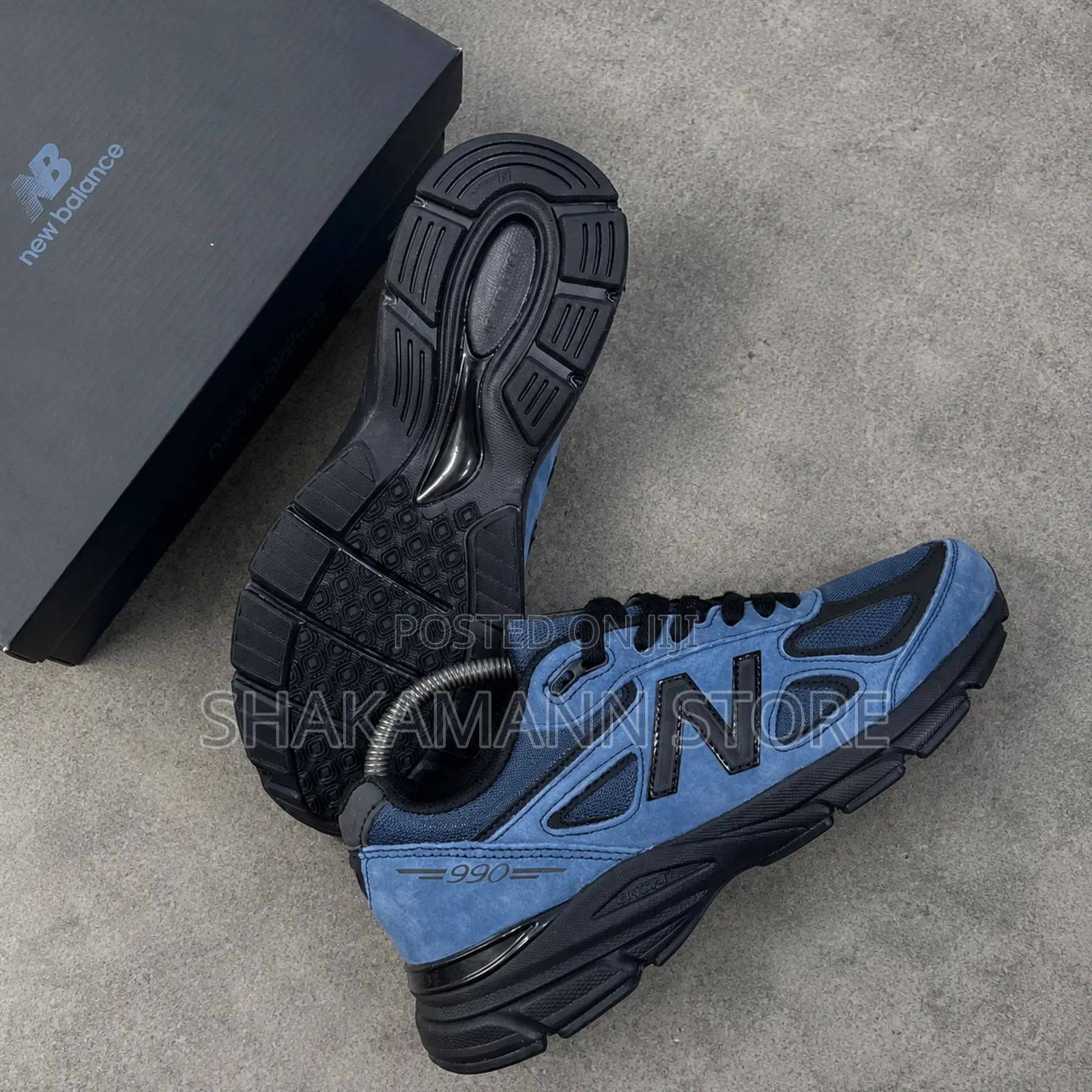 Original New Balance X Jjjjound 990 V4 Navy