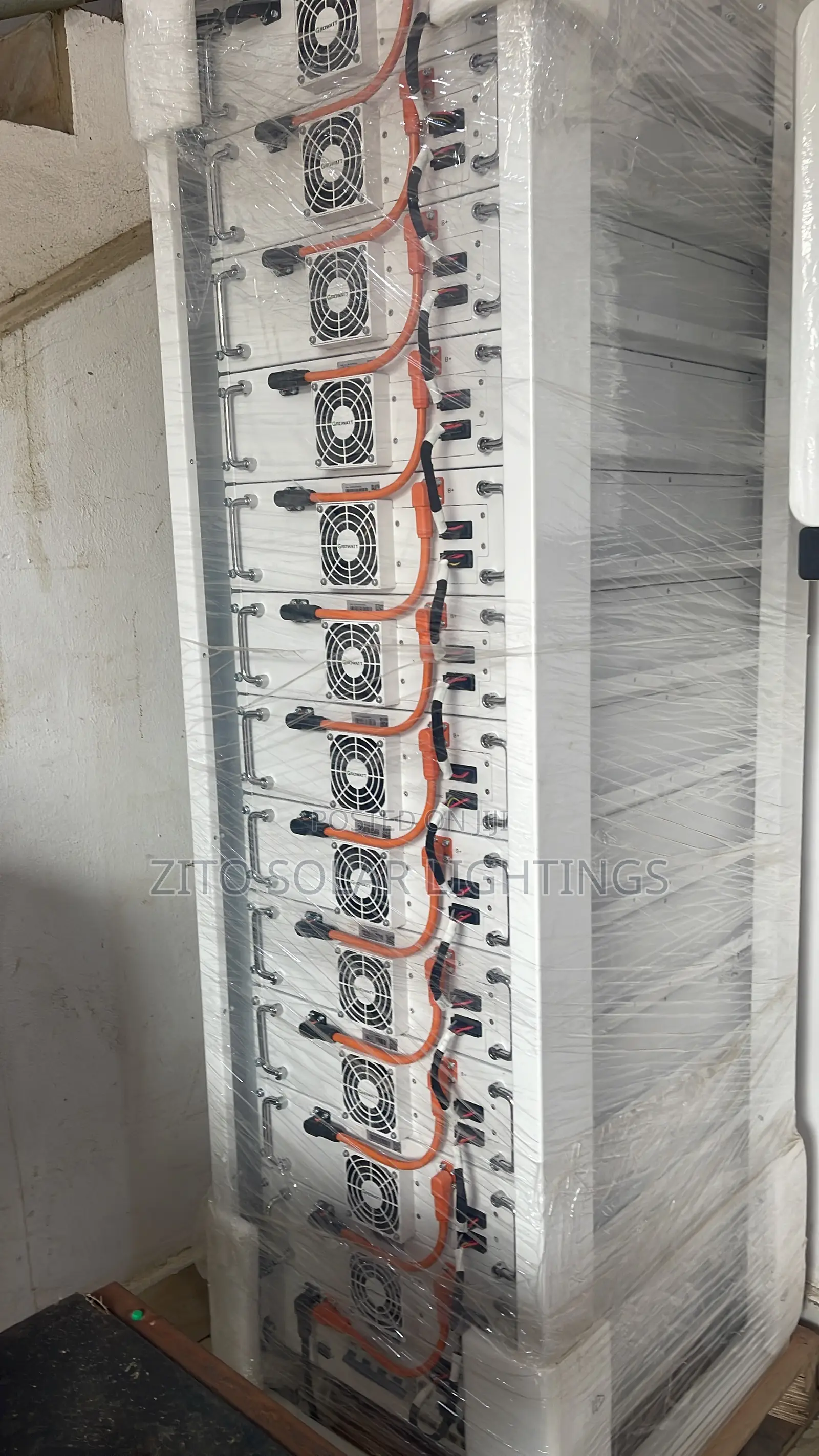 60kwh Growatt Solar Lithium Battery and 50kva Hybrid Inverter