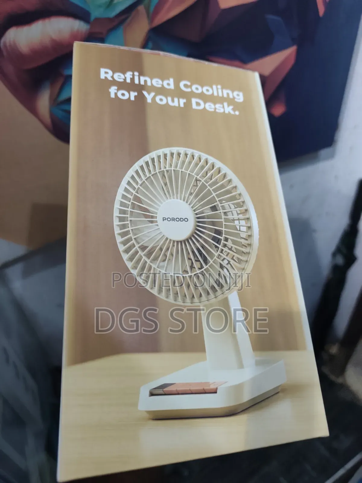 Porodo Chillo Desk Portable Desk Fan With Rechargeable Battery