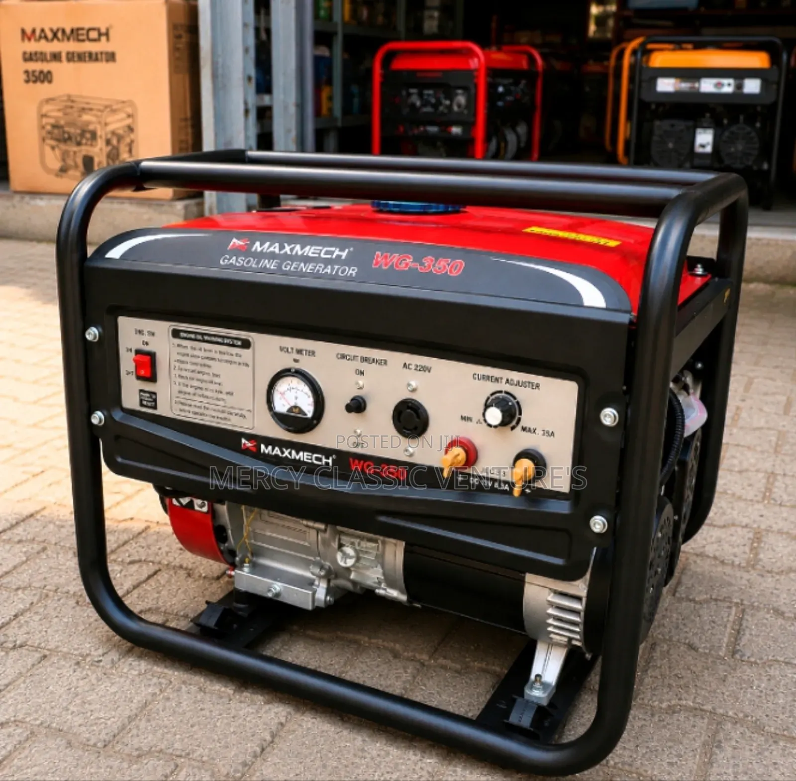 MAXMECH WG-350 Portable Gasoline Welding Generator 220V Power DC Weld
