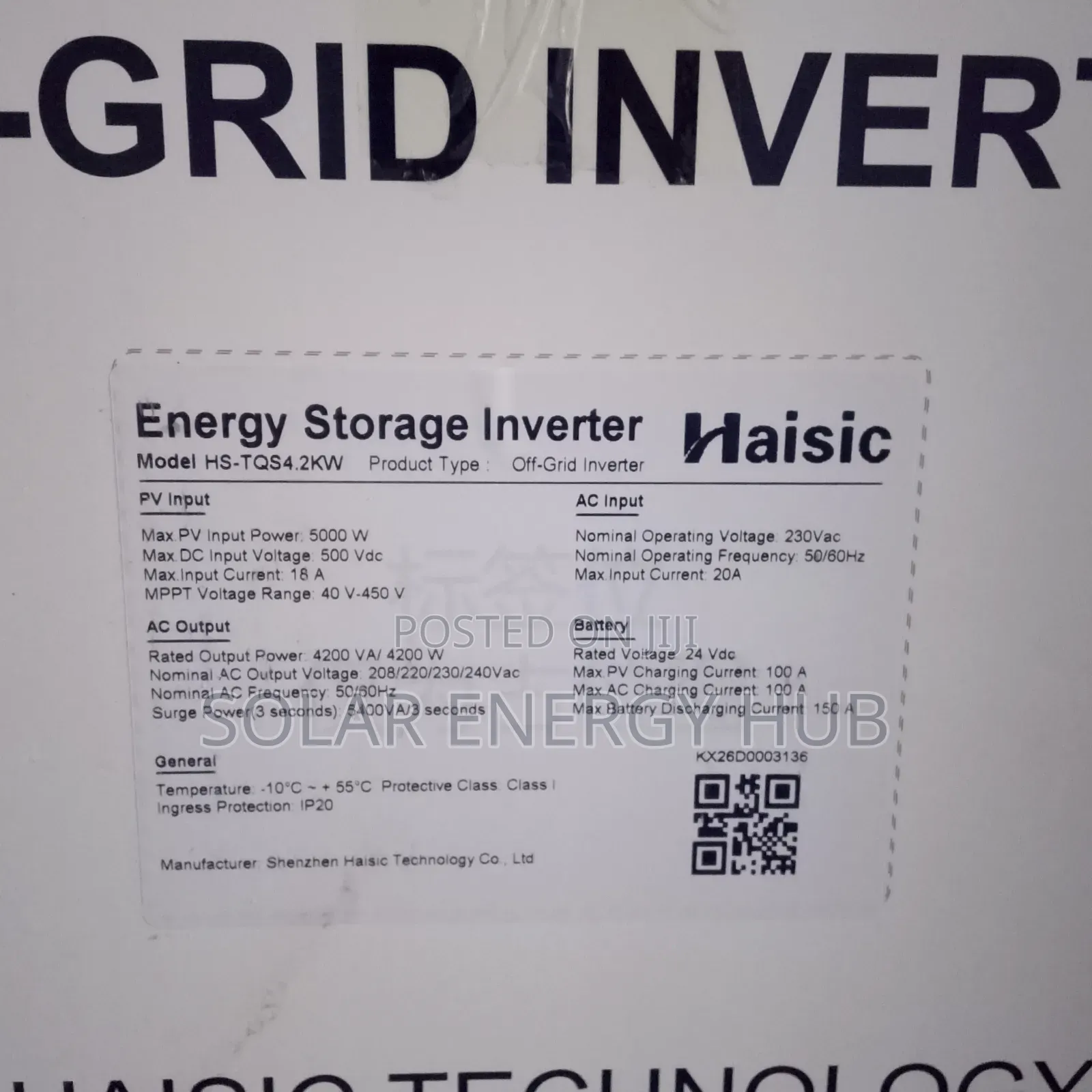 4.2kv/8kw Haisic All in One of Grid Inverter