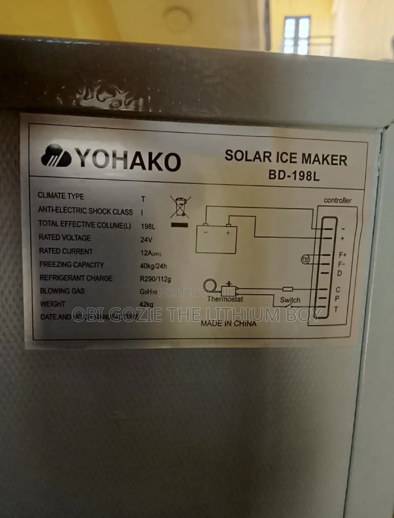 Yohako Ice Block Freezer Best Importer in Ojo Alaba International