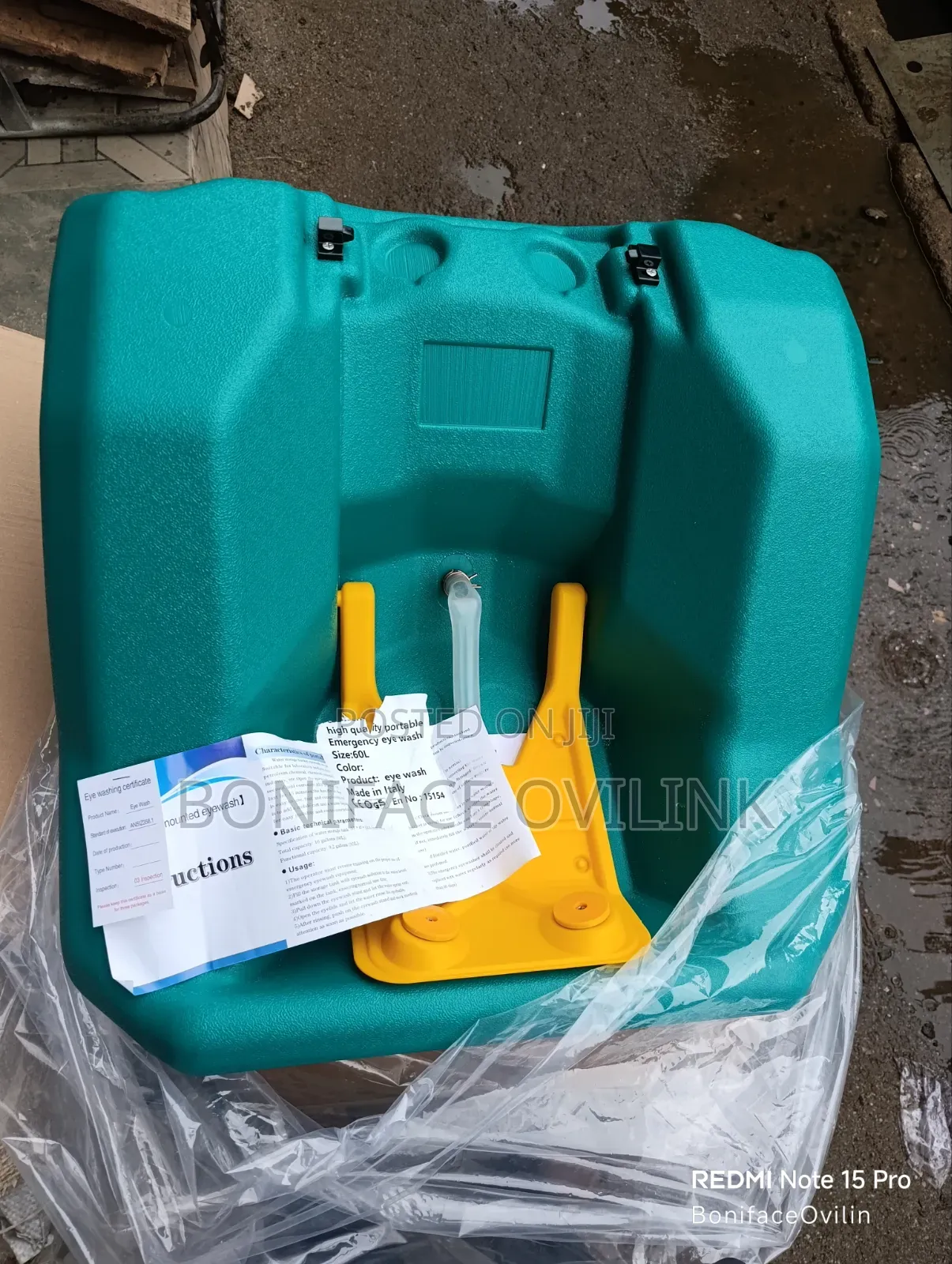 Emergency Eye Wash 60ltrs