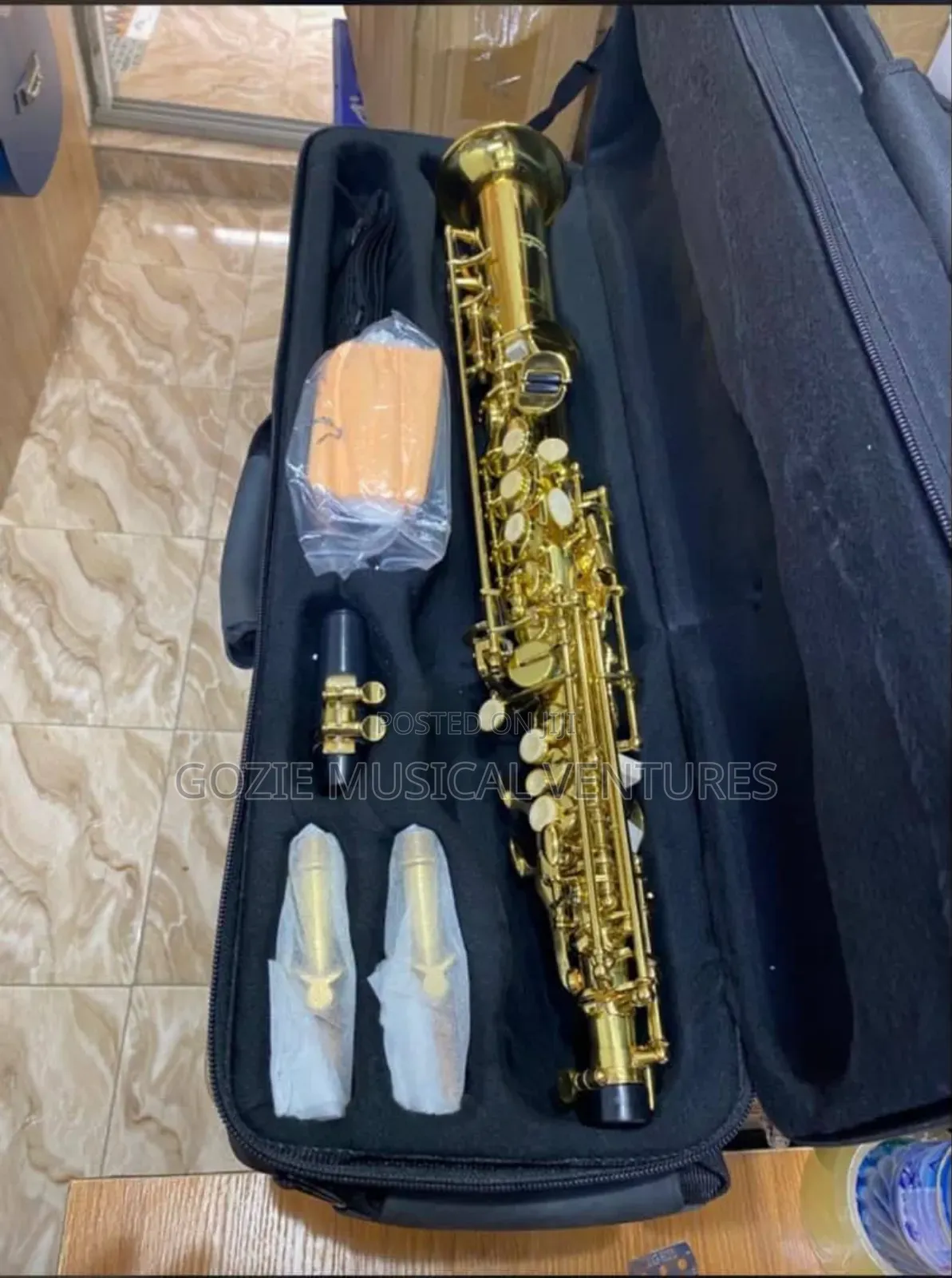 Original Yamaha Straight Soprano Saxophone Gold Colour