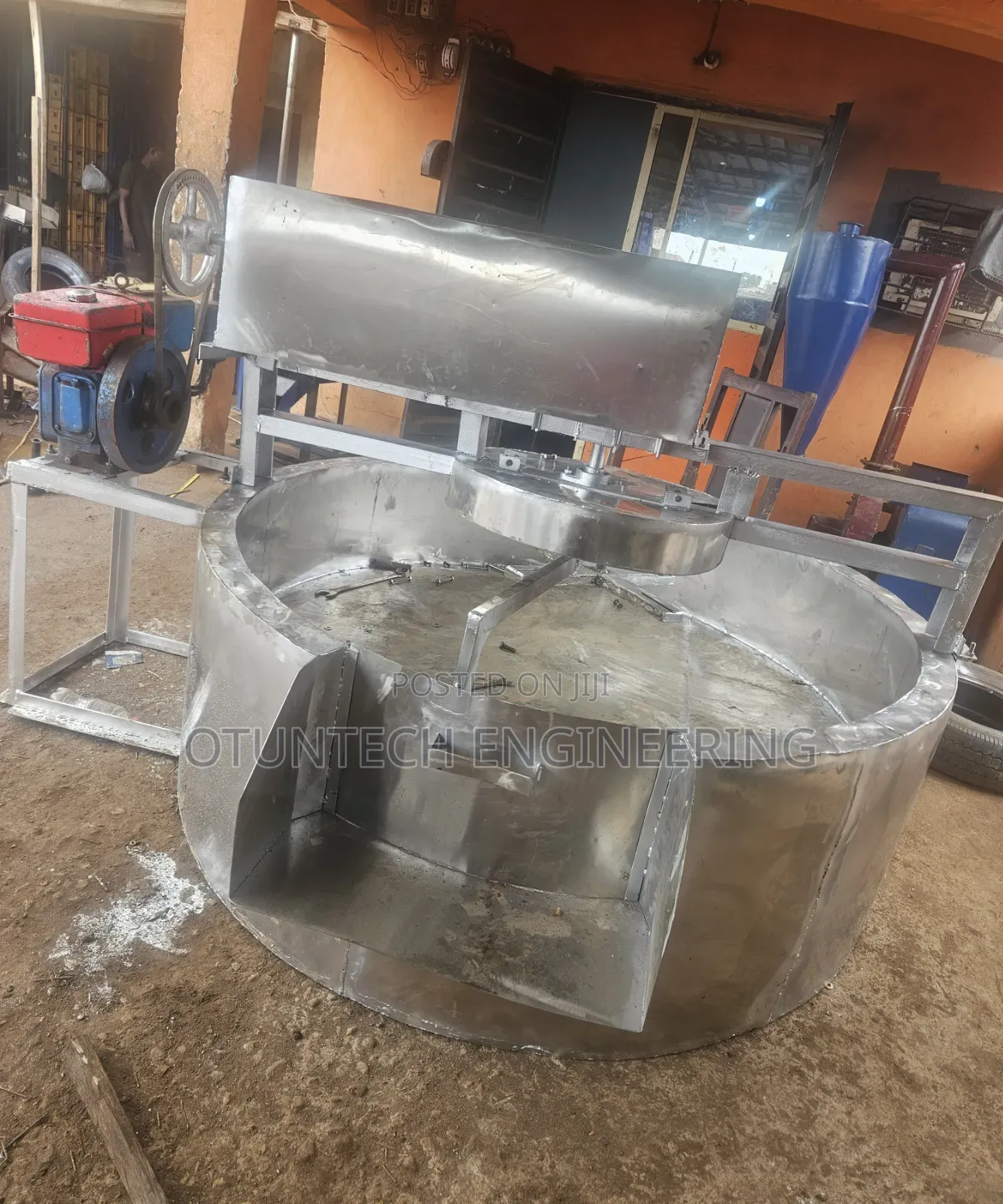 100kg Per Batch Full 304 Stainless Garri Fryer