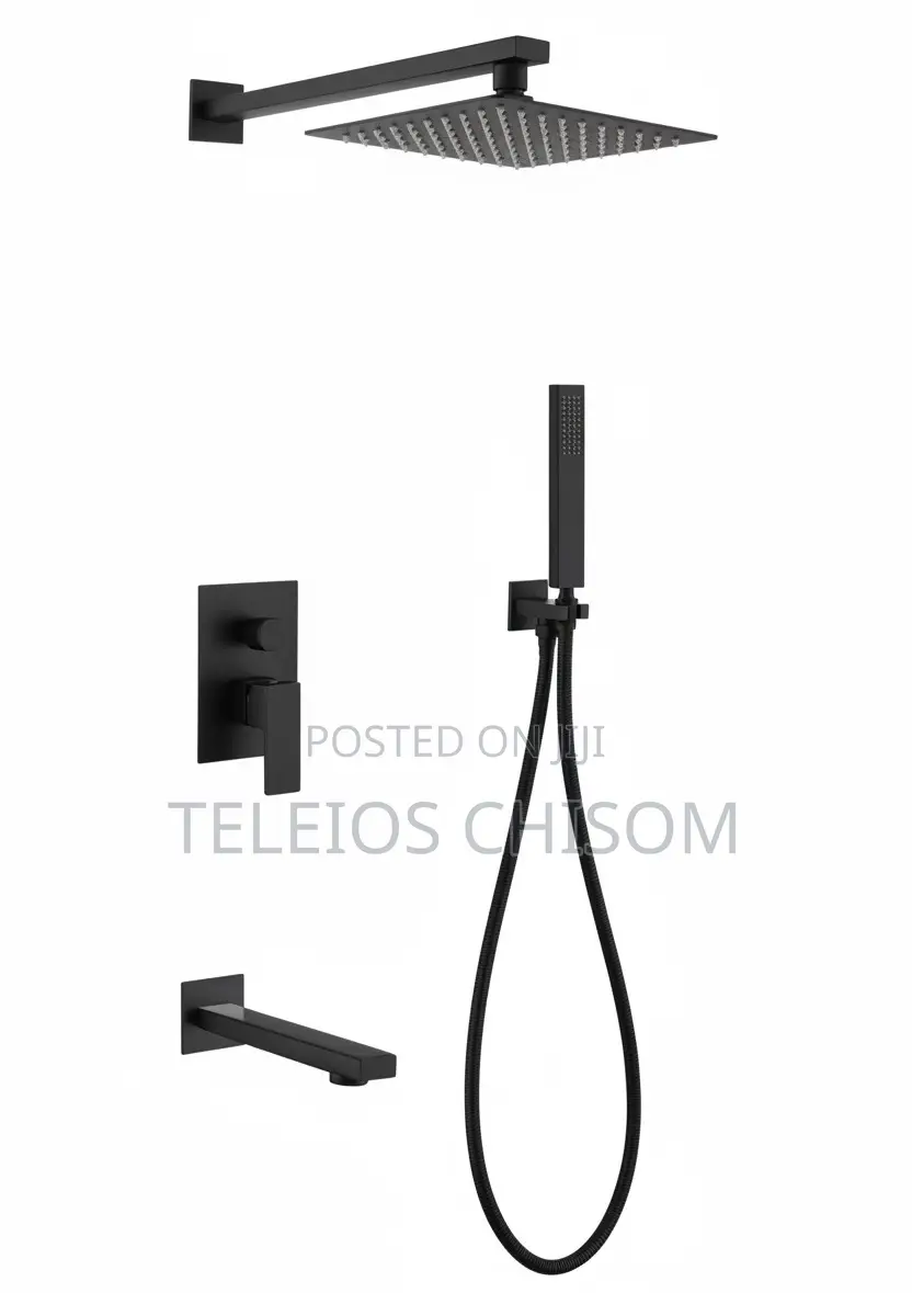 Black Coundit Shower Square