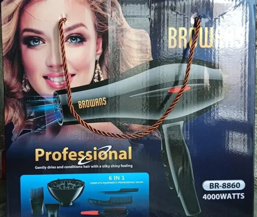 6-in-1 Browans Professional Hair Dryer 4000watts