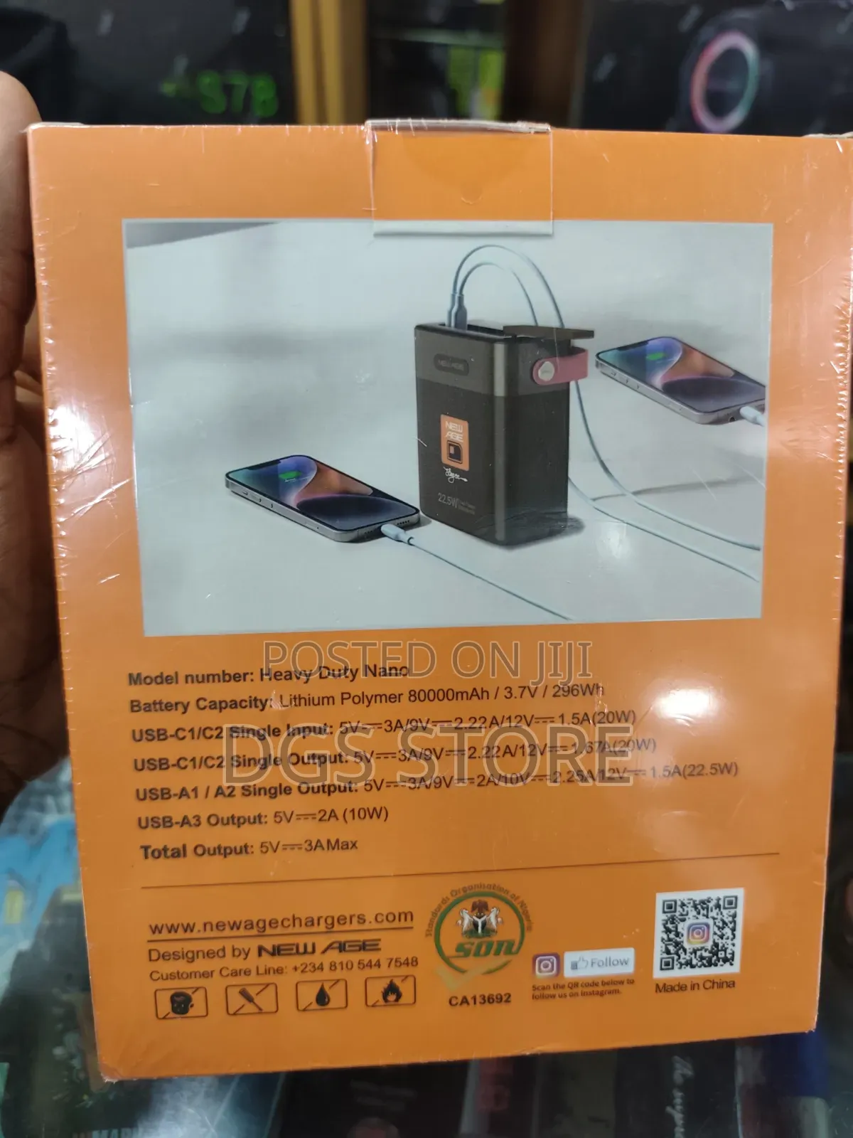 New Age Care 80,000mah Heavy Duty Nano Power Bank 22.5w