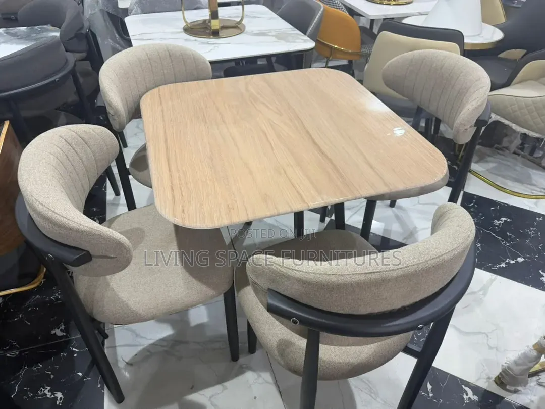 Would Top Dining Table With 4 Fabric Chairs