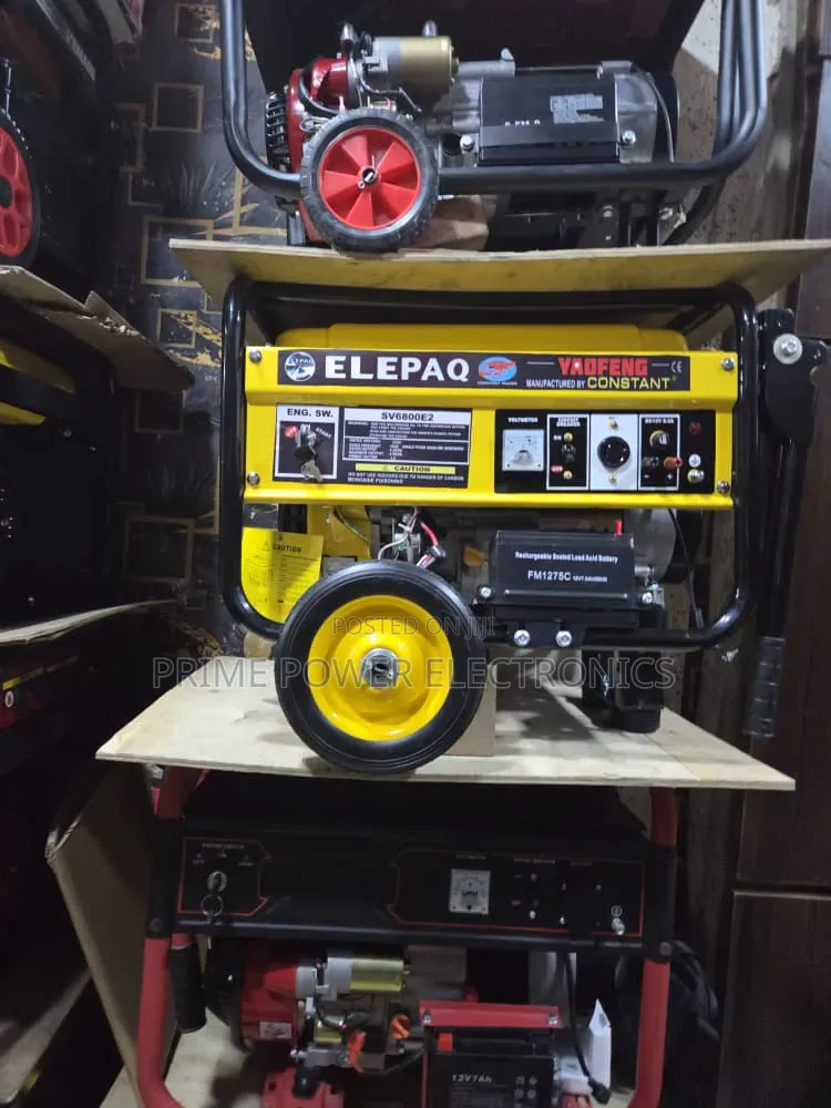 Elepaq 4.5kVA Constant Petrol Generator – Key Starter, 100% Copper Coi