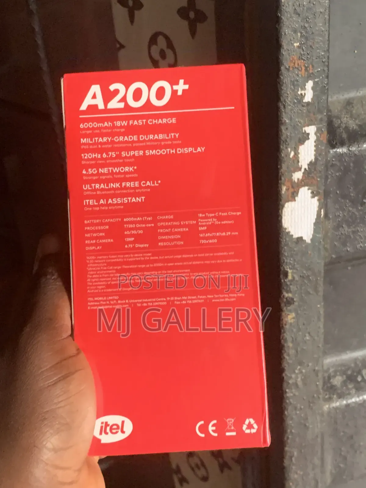 New Itel A200+ 128 GB Black