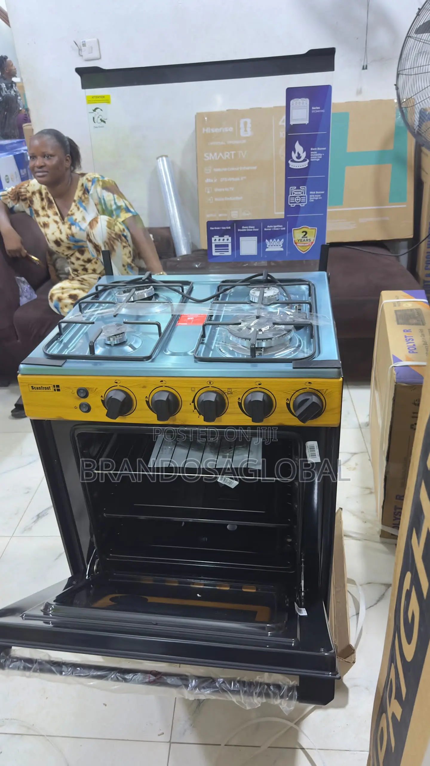 Scanfrost SFC6460NG 60x60 4 Burner Oven Cooke