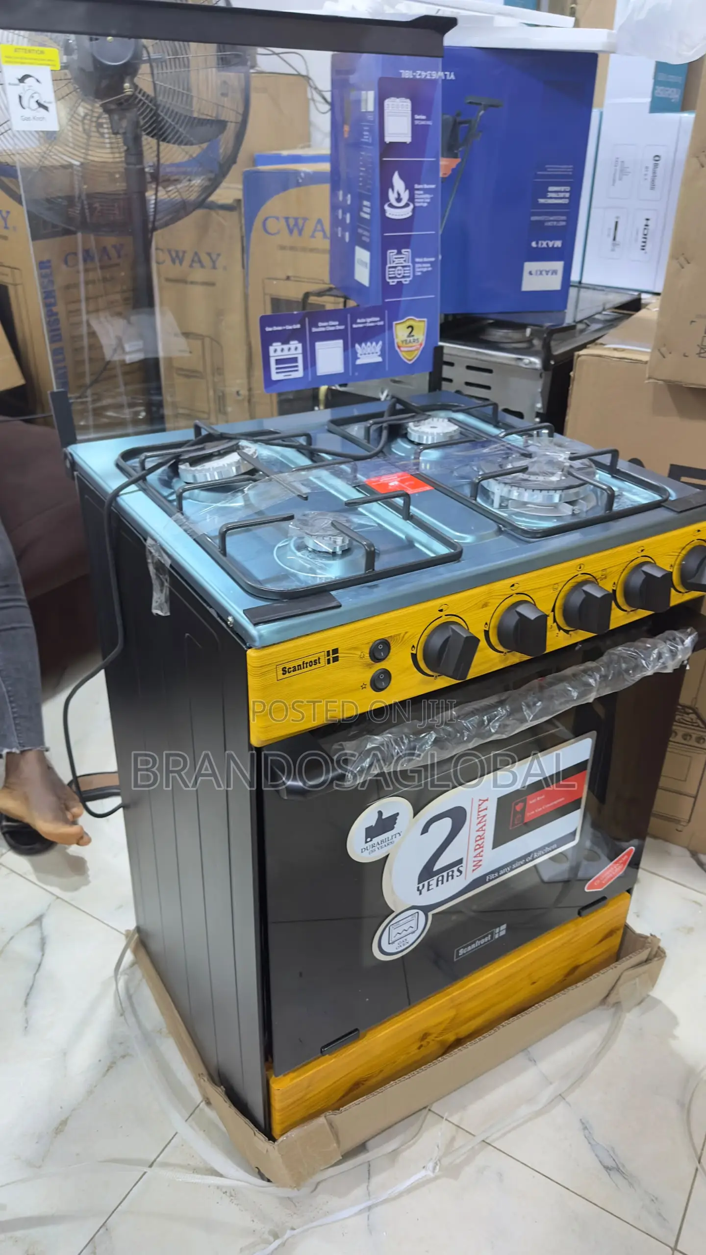 Scanfrost SFC6460NG 60x60 4 Burner Oven Cooke