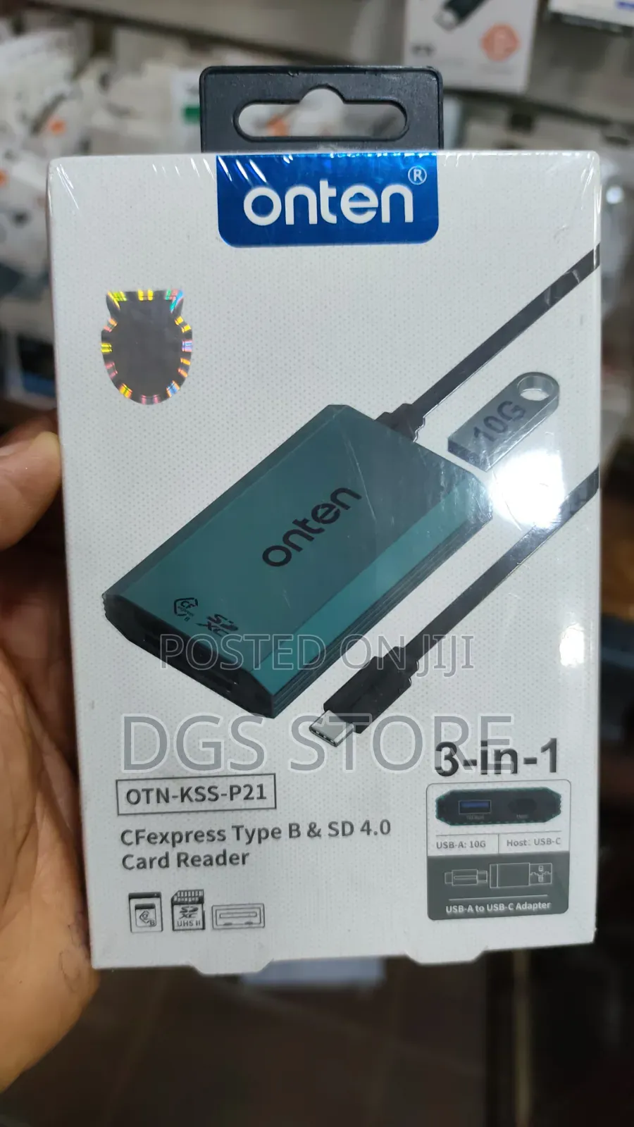 Onten Otn KSS P21 3in1 Cfexpress Type B SD 4.0 Card Reader