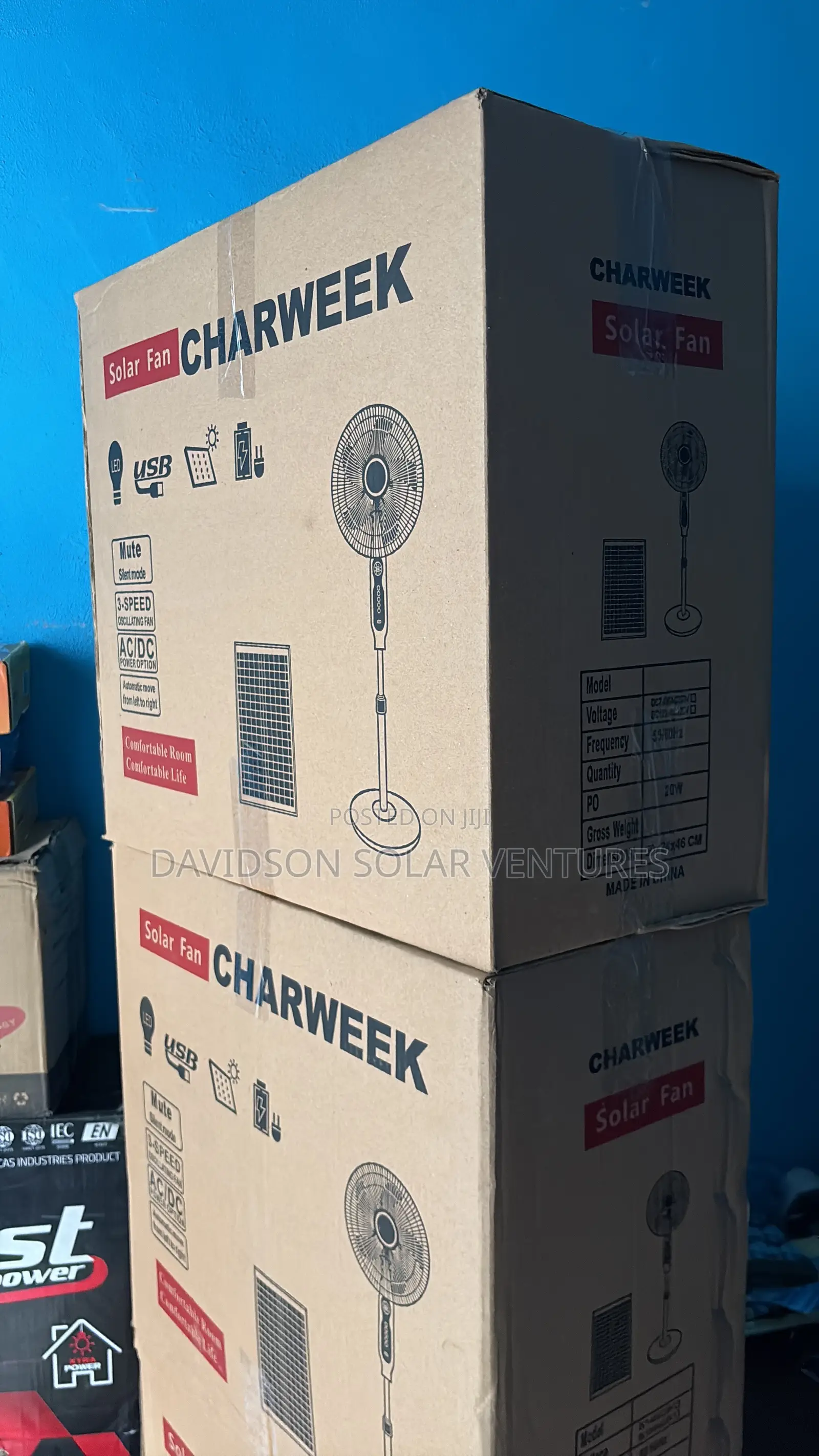16inches Charweek Solar Fan