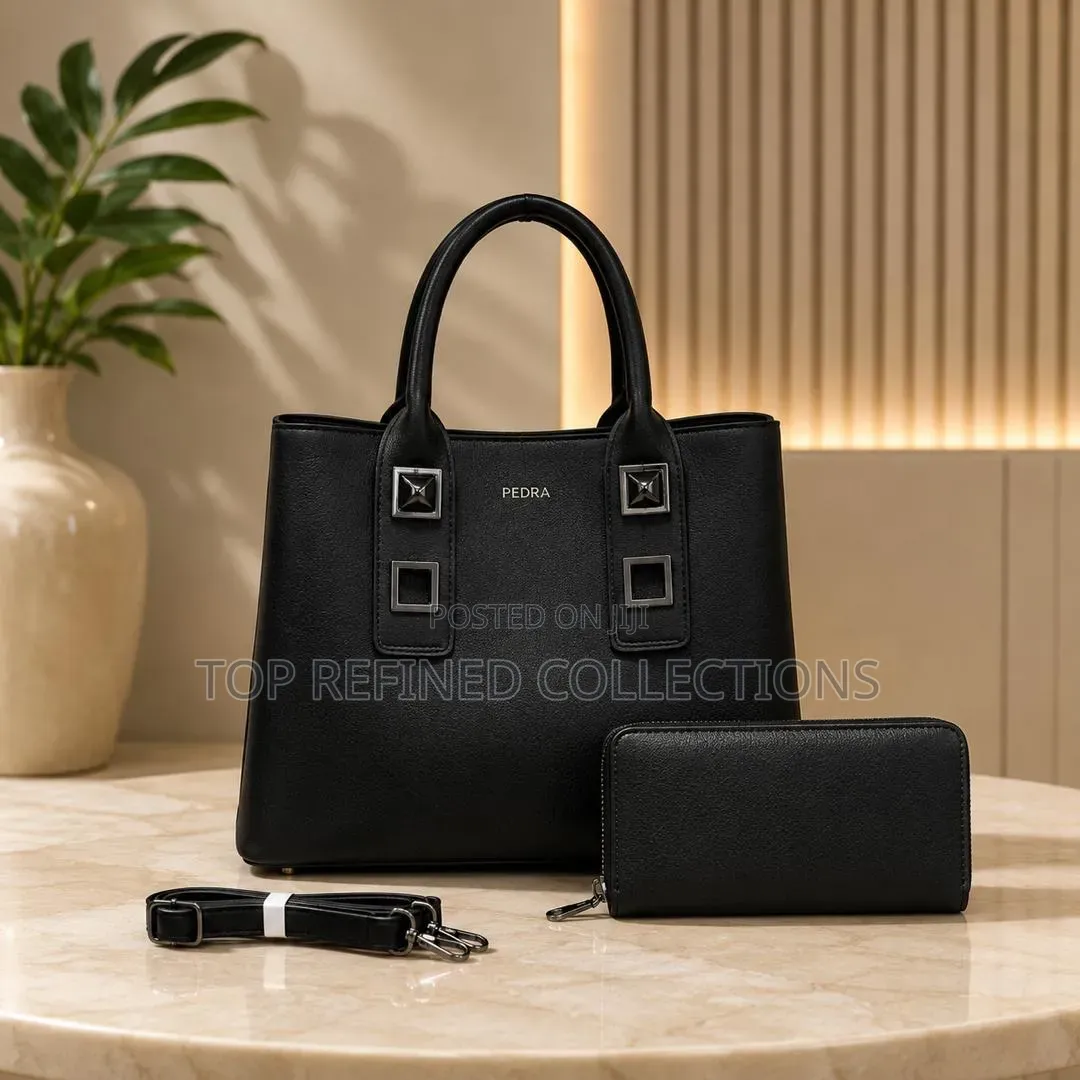 High Quality Leather 2in1 Pedra Designer Women Handbag.