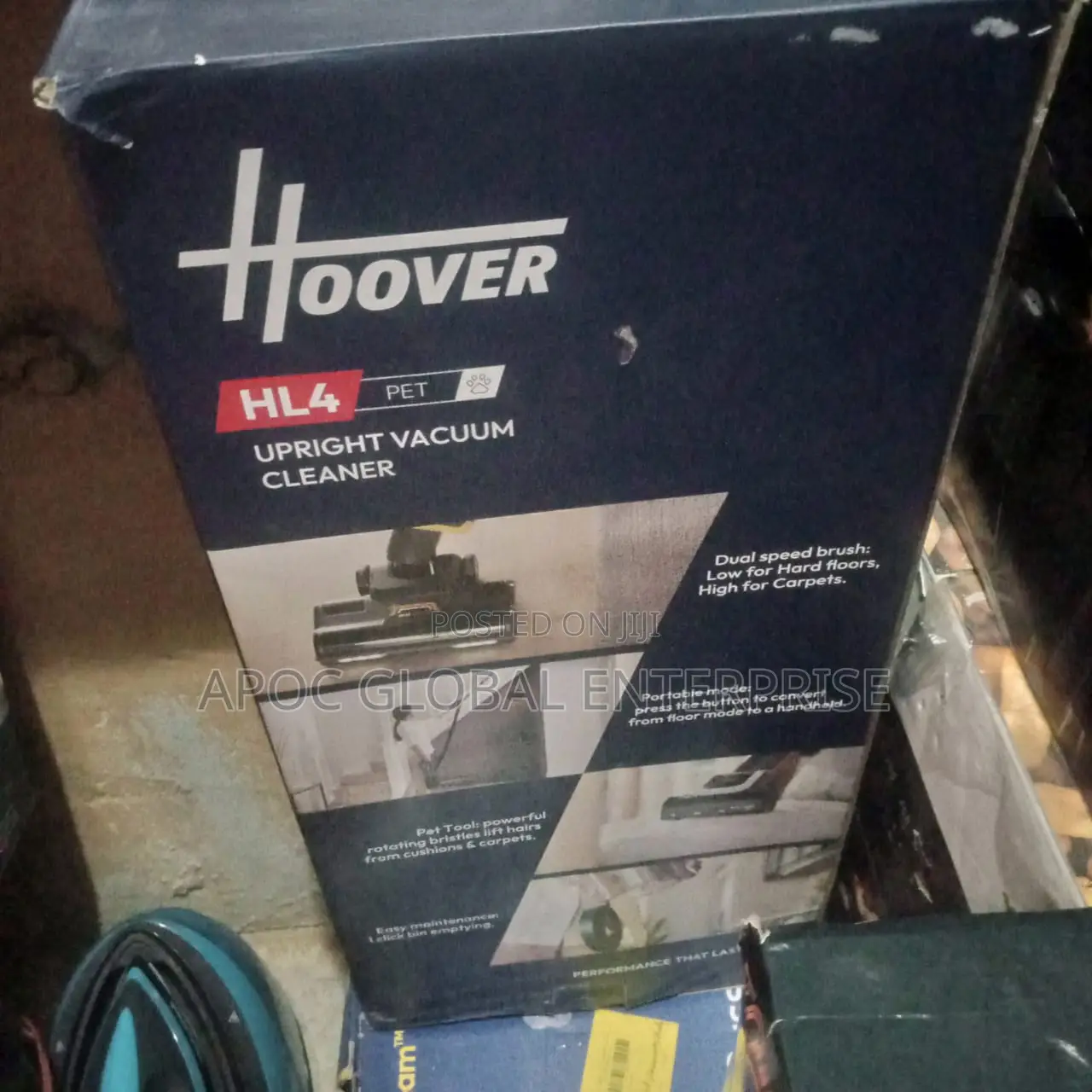 HOOVER HL4 Push Lift Upright Bagless Vacuum Cleaner