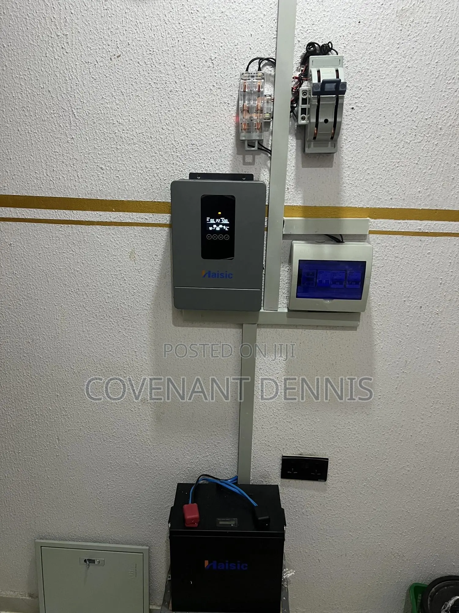 Haisic 1.5kva 12v With 4kwh 12 Nd 2 Units of 600w Solar Panels