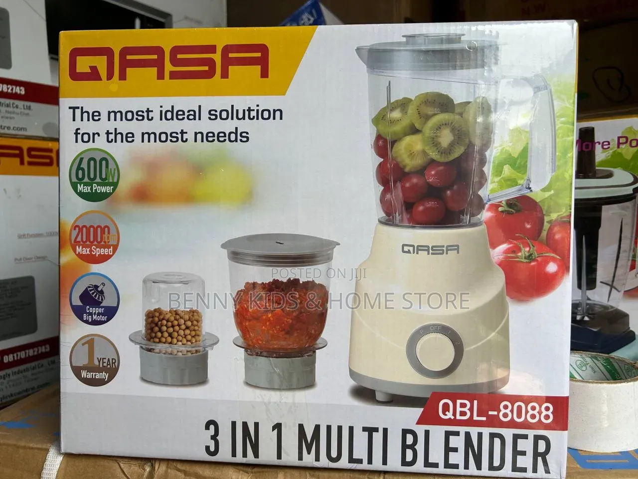 QASA 3-in-1 Multi Blender (Model: QBL-8088)