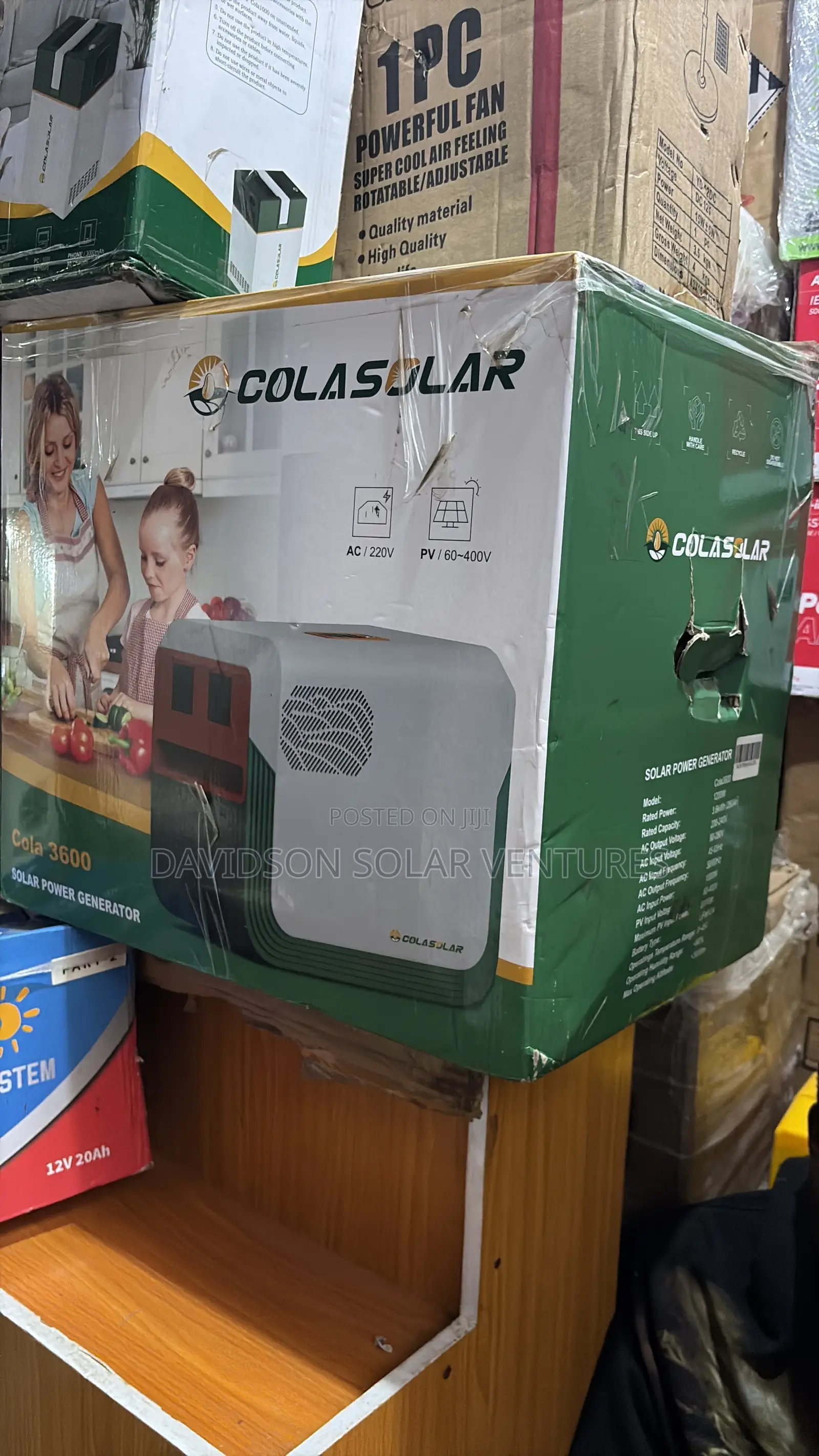 3600w Cola Solar Power Generator