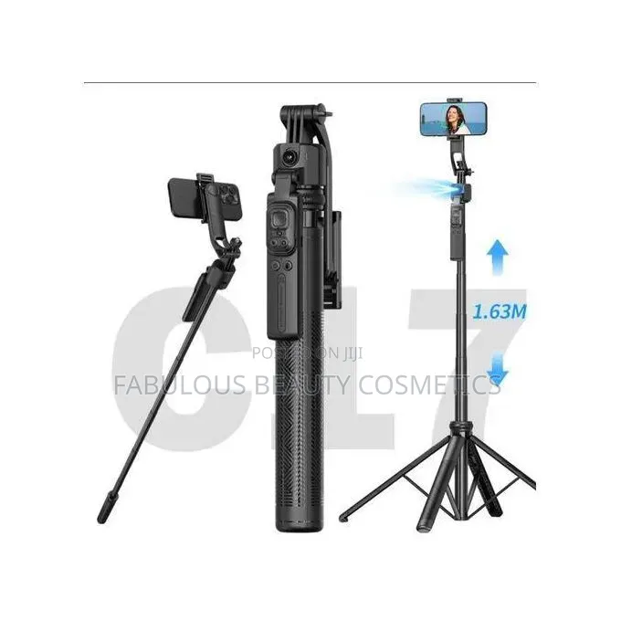 AI Face Tracking C17 Gimbal Stabilizer With Quadrapod Tripod Stand