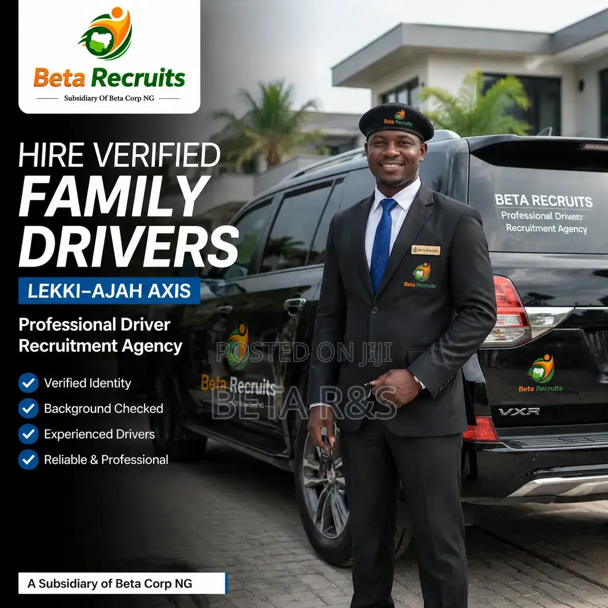 Hire Verified Family Drivers From No. 1 Driver Agency in Lagos