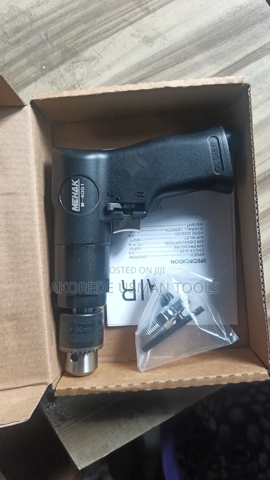 Pneumatic Hand Drill 10mm