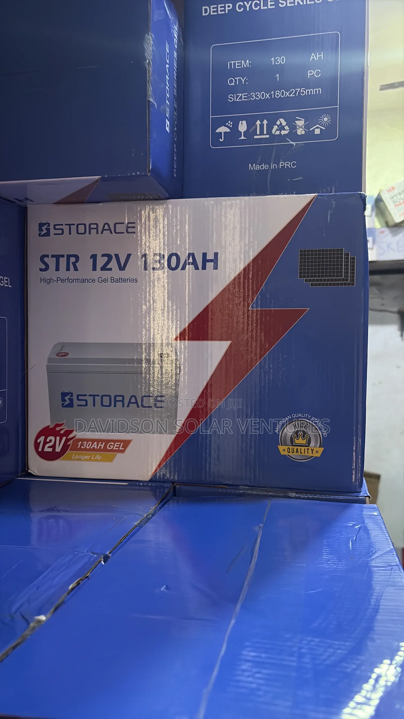 12v 130Ah Storace Dry Cell Battery