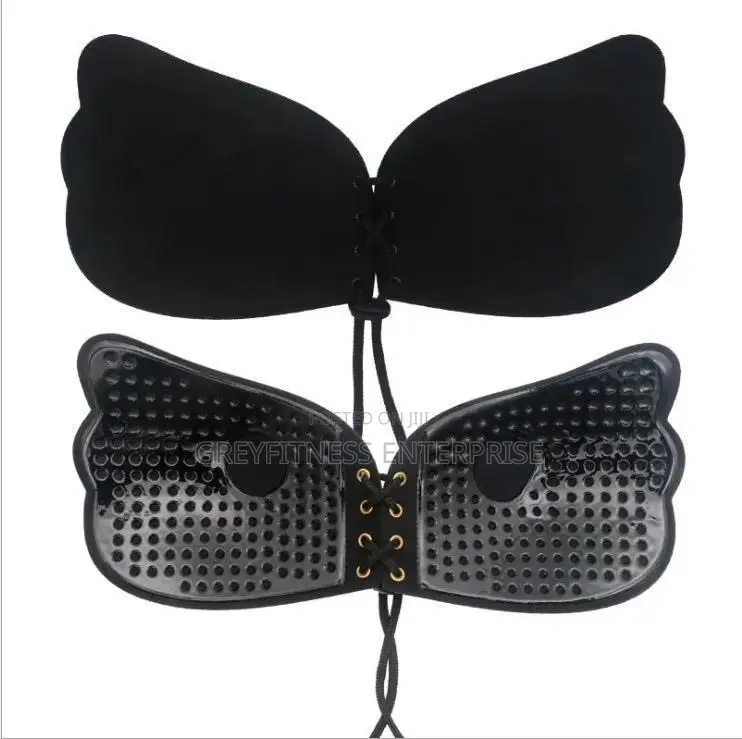 Adhesive Strapless Backless Bra With Drawstring