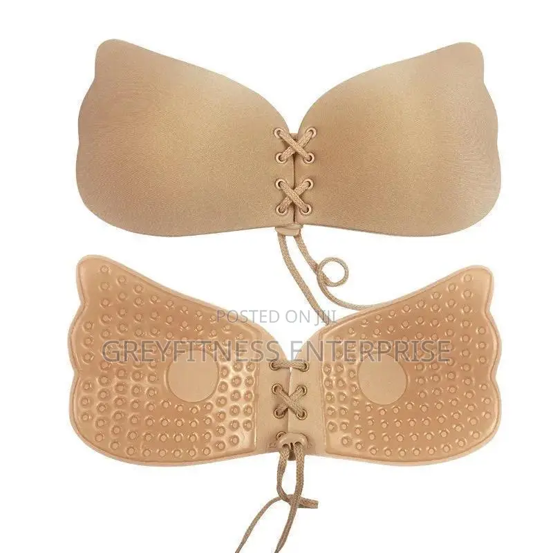 Adhesive Strapless Backless Bra With Drawstring