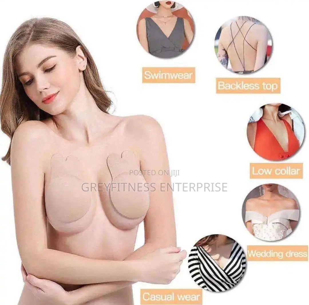 Adhesive Strapless Backless Bra Rabbit Ear