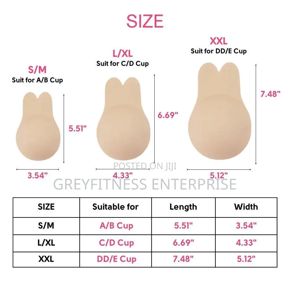 Adhesive Strapless Backless Bra Rabbit Ear