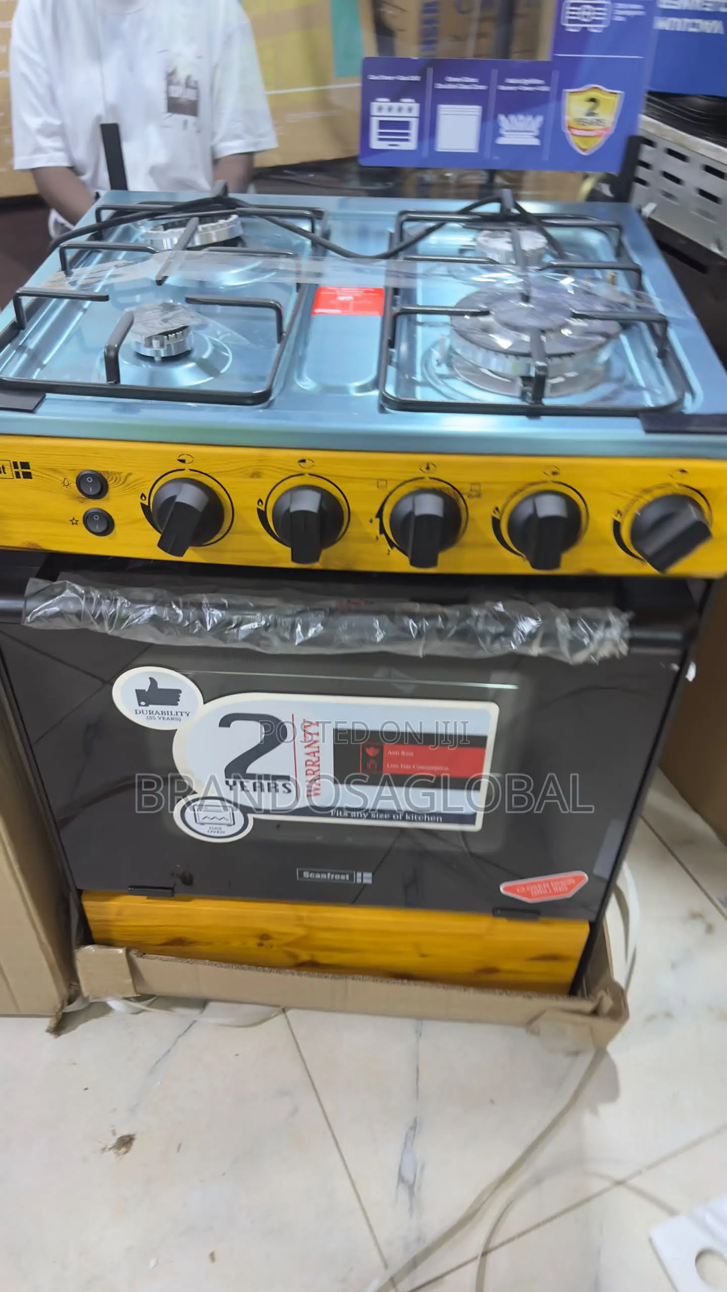 Scanfrost SFC6460NG Gas Cooking Range 60x60 With 4 Burners