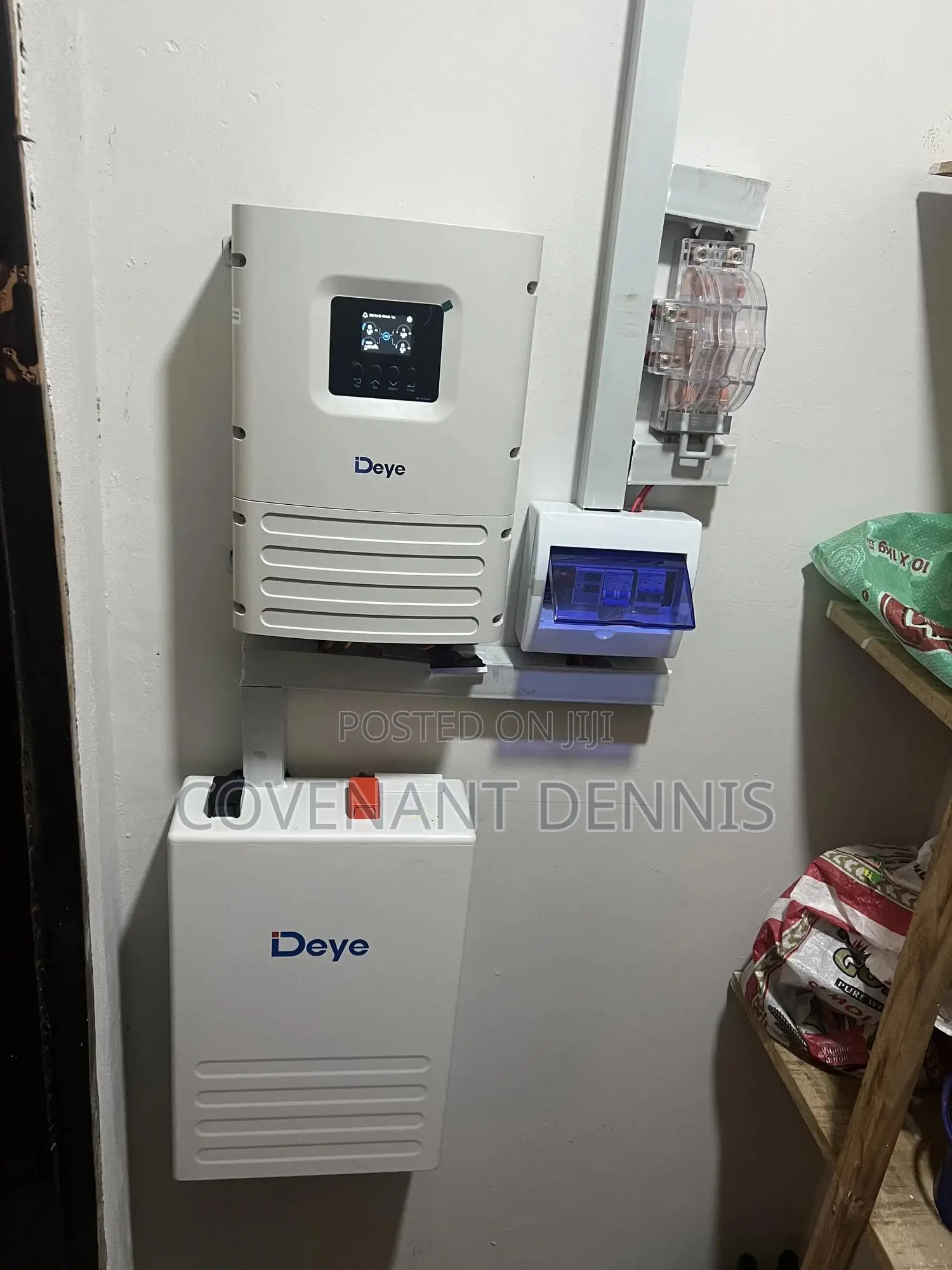 Deye 6kva 48v With 5kwh Lithium Battery 48v Set Up