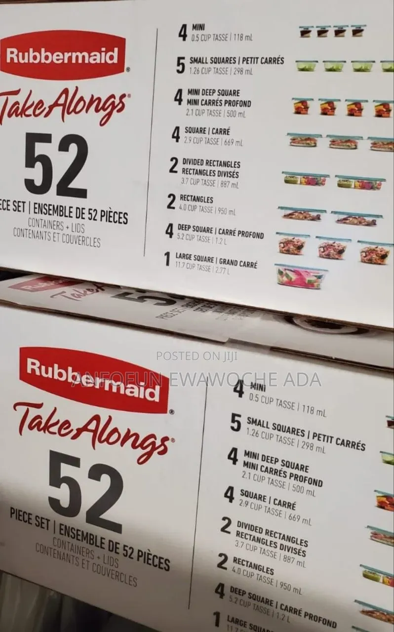 RUBBERMAID 52-Piece TakeAlongs Food Storage Set