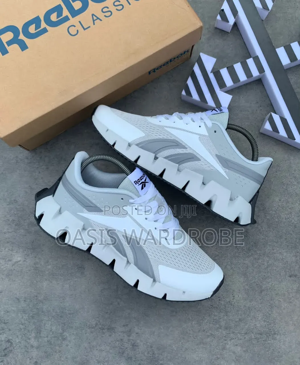 Reebok Zig Dynamic White Sneakers