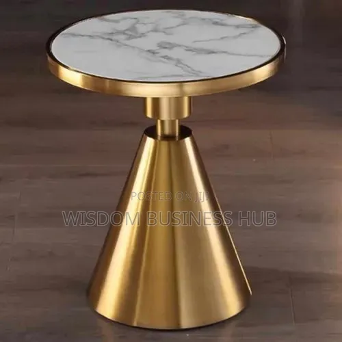 Mable Top Gold Side Table for Homes