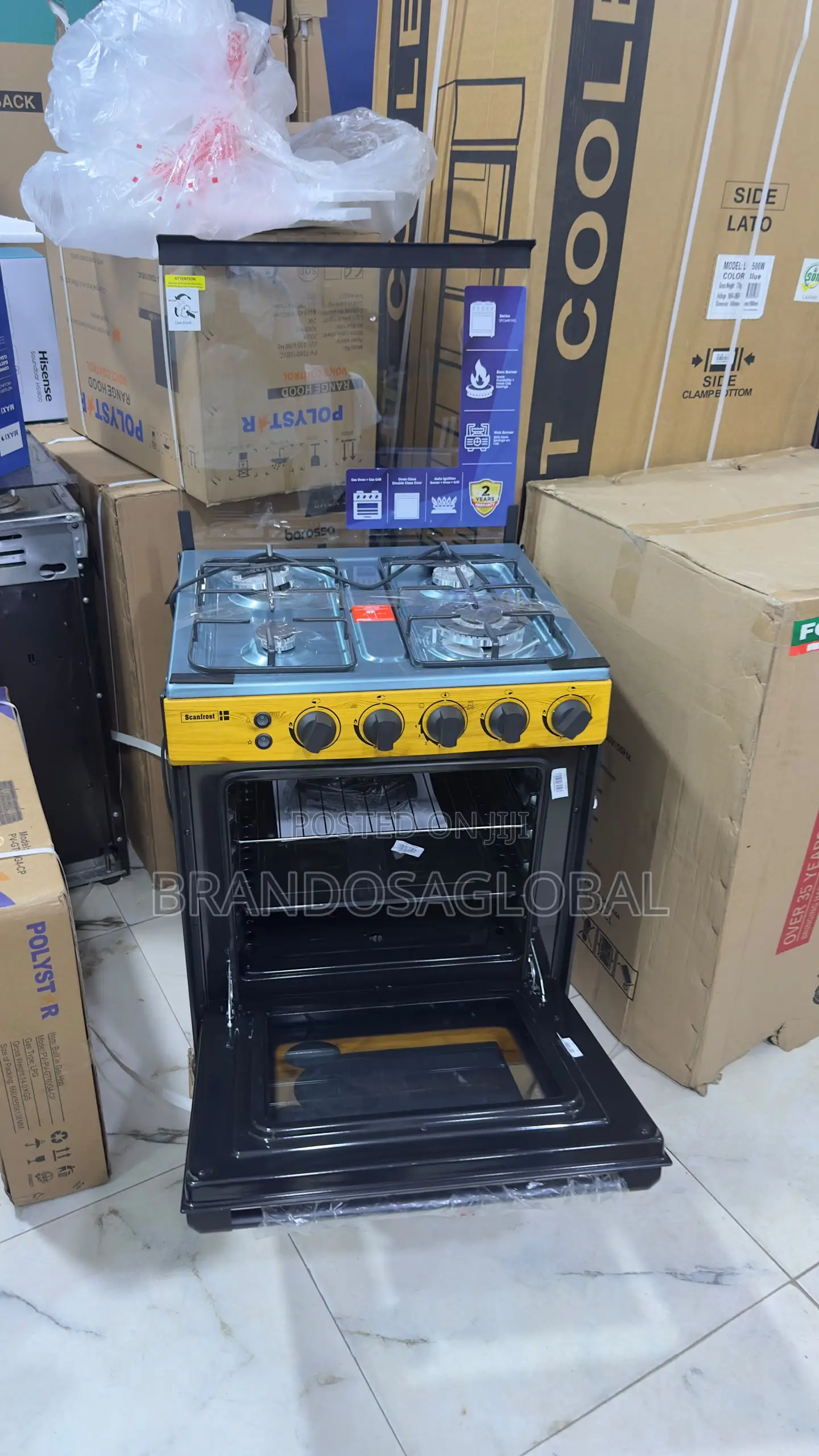 Scanfrost SFC6460NG Deluxe 60x60 Standing Gas Cooker