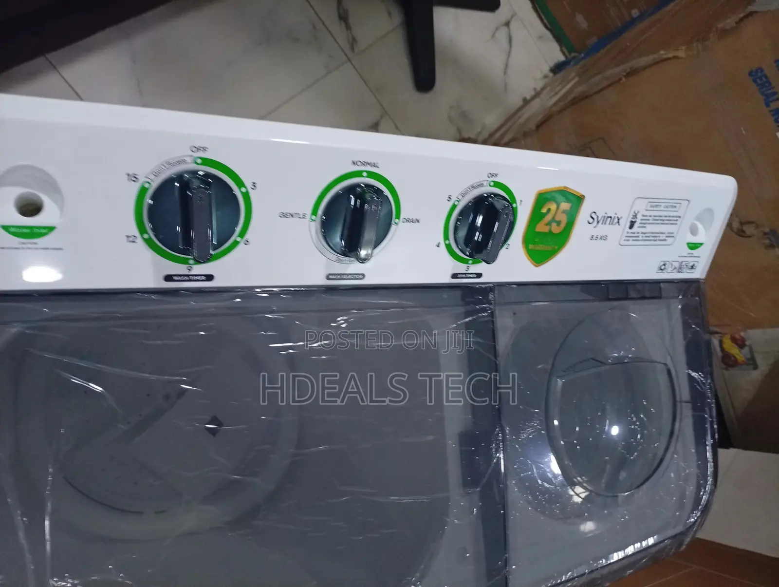 Syinix 8kg Heavy-Duty PowerWash Digital LED Laundry System