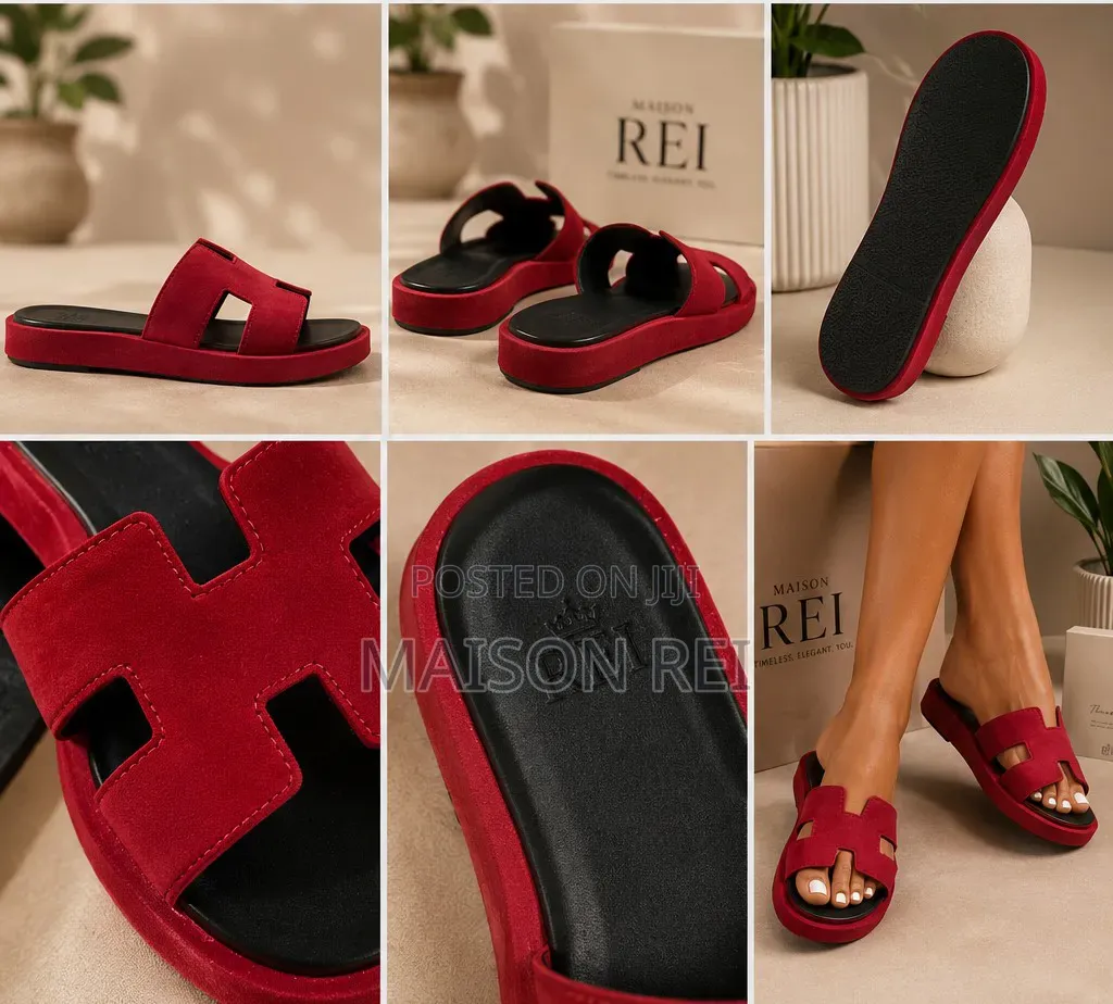 Luxury Women's Suede Handmade Slide Slippers – Premium Comfort