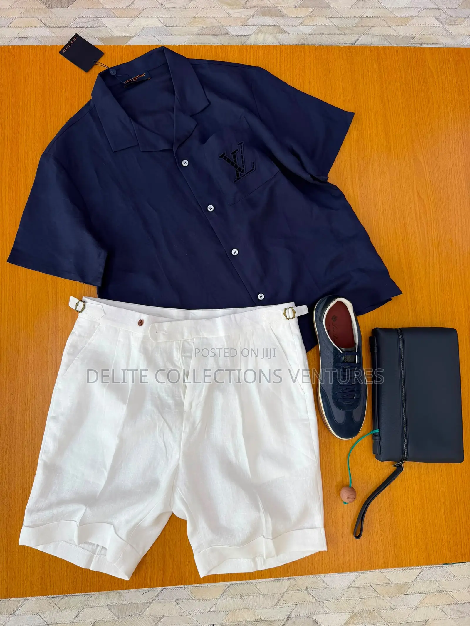 *Original Louis Vuitton Pure Linen Shirt Available in Store  M —— XXL