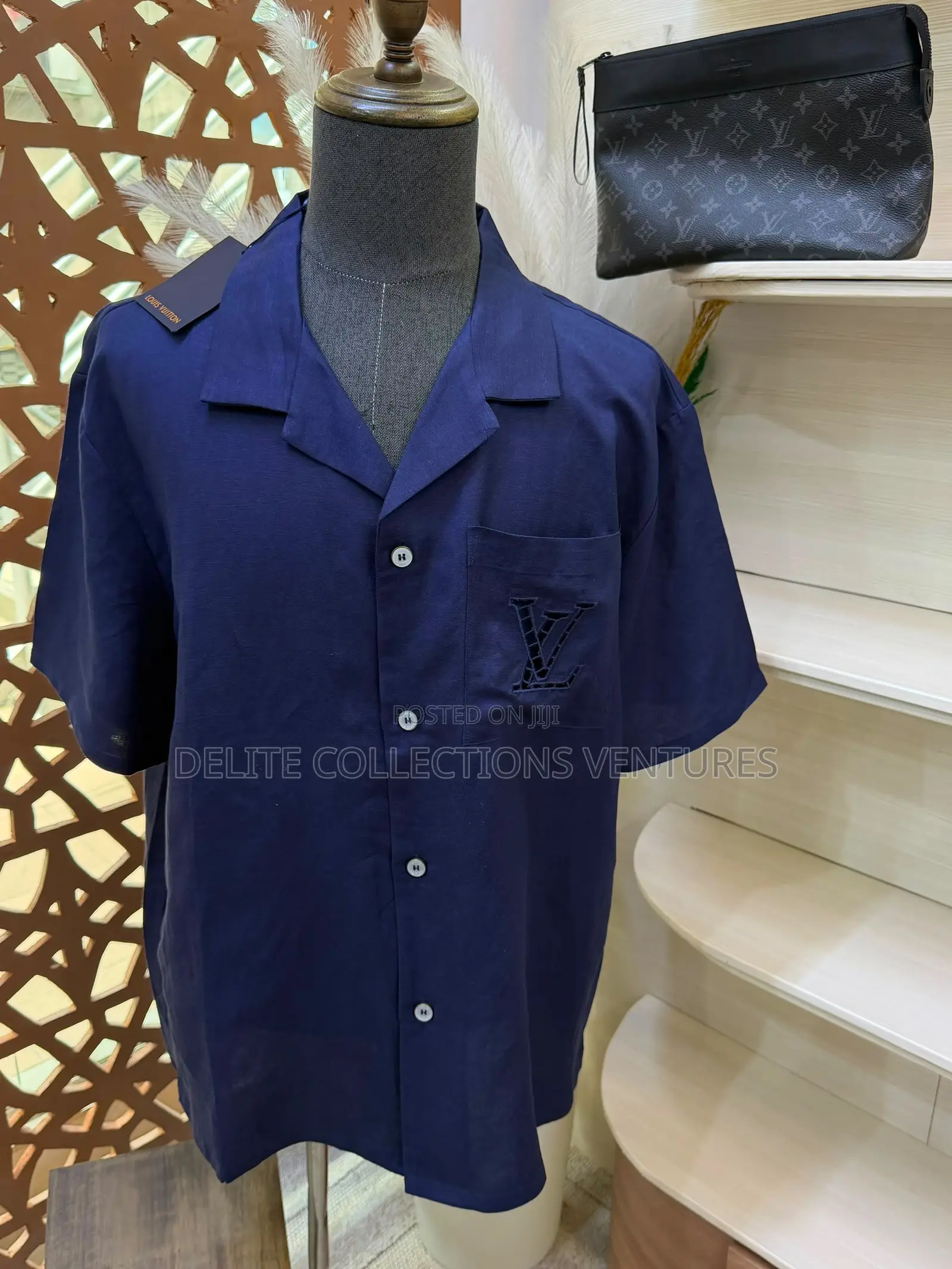 *Original Louis Vuitton Pure Linen Shirt Available in Store  M —— XXL