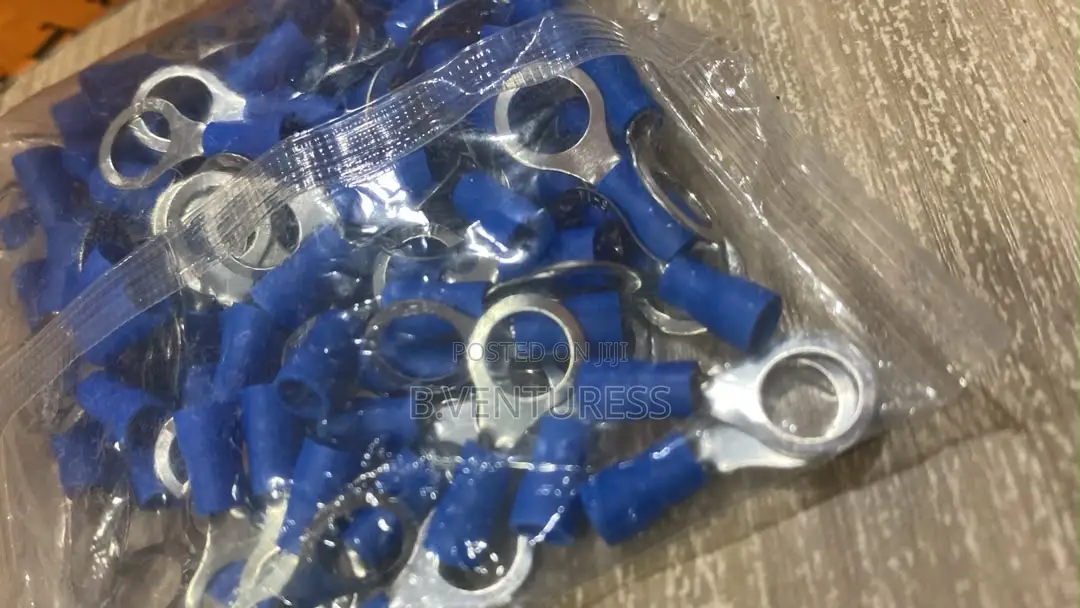 Pre-Insulated Ring Terminals, Specifically Labeled as Model RV2.5-8.