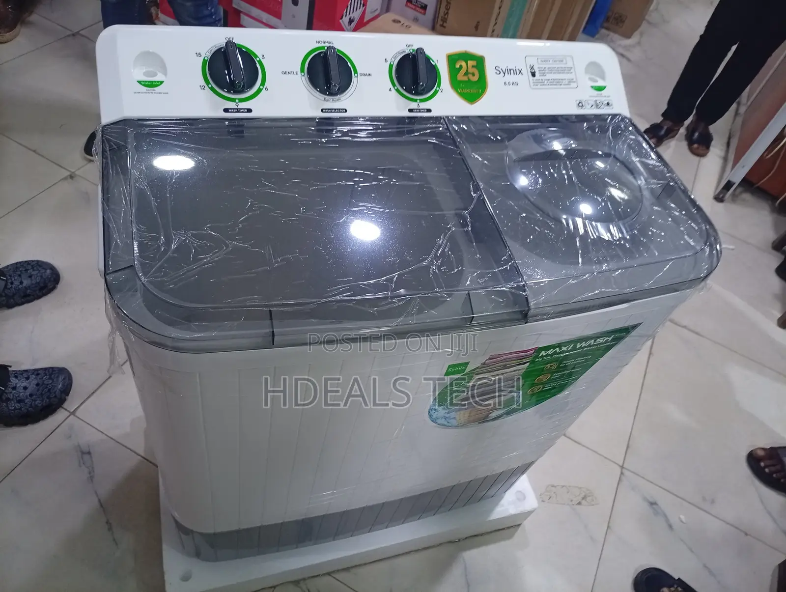 Syinix 8kg Hygiene Shield 90°C Sterilization Steam Washing Machine