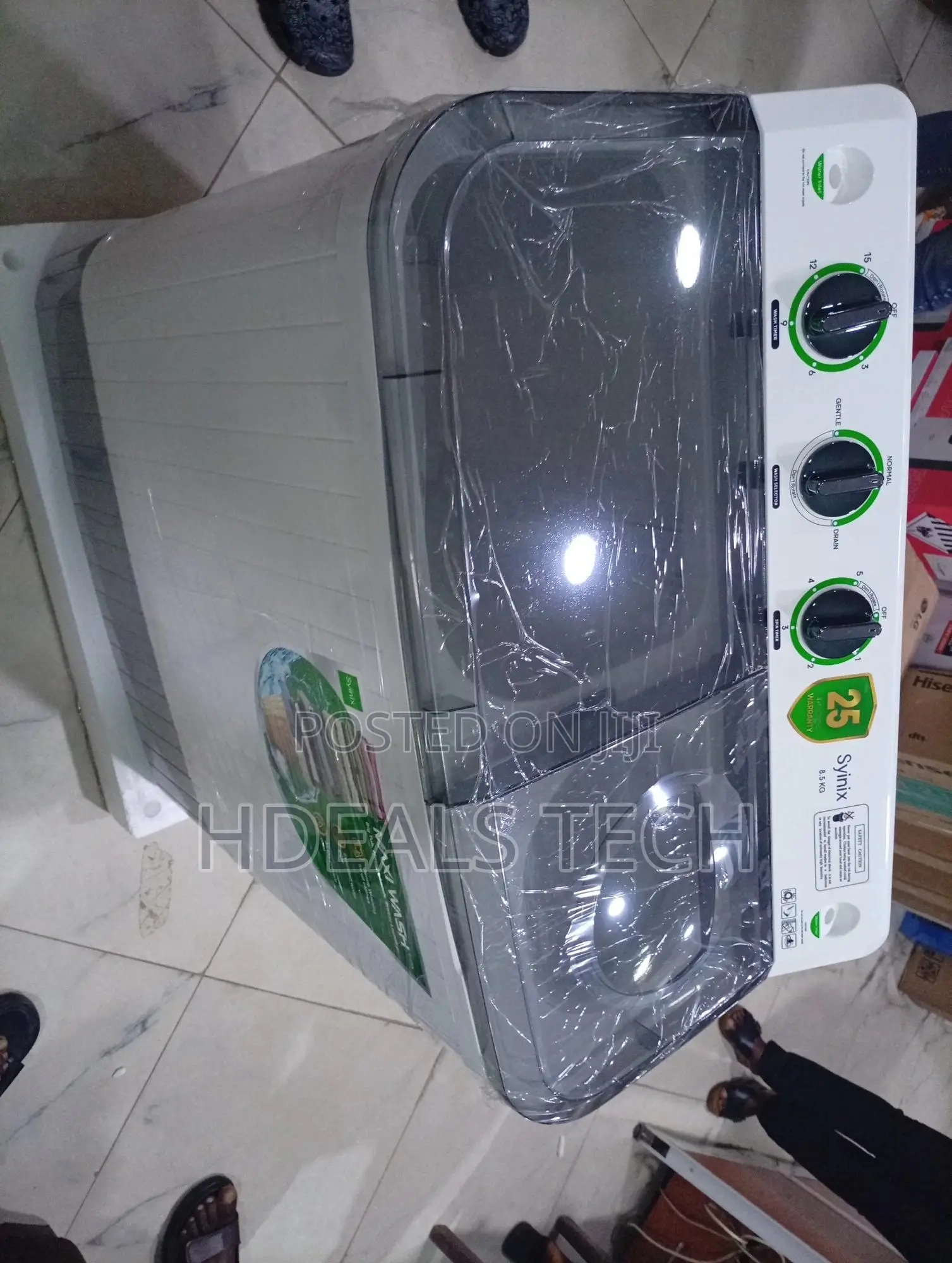 Syinix 8kg Hygiene Shield 90°C Sterilization Steam Washing Machine
