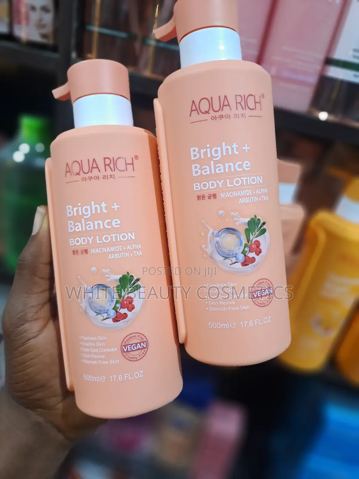 We Handle a Wide Range of Cosmetics. Aqua Rich Lotion