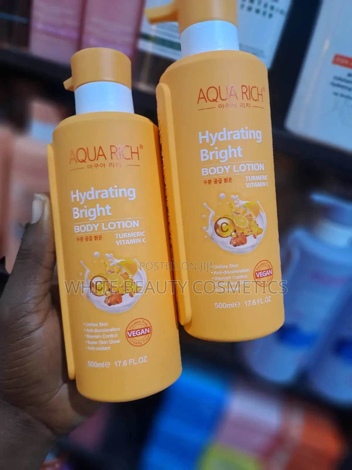 We Handle a Wide Range of Cosmetics. Aqua Rich Lotion