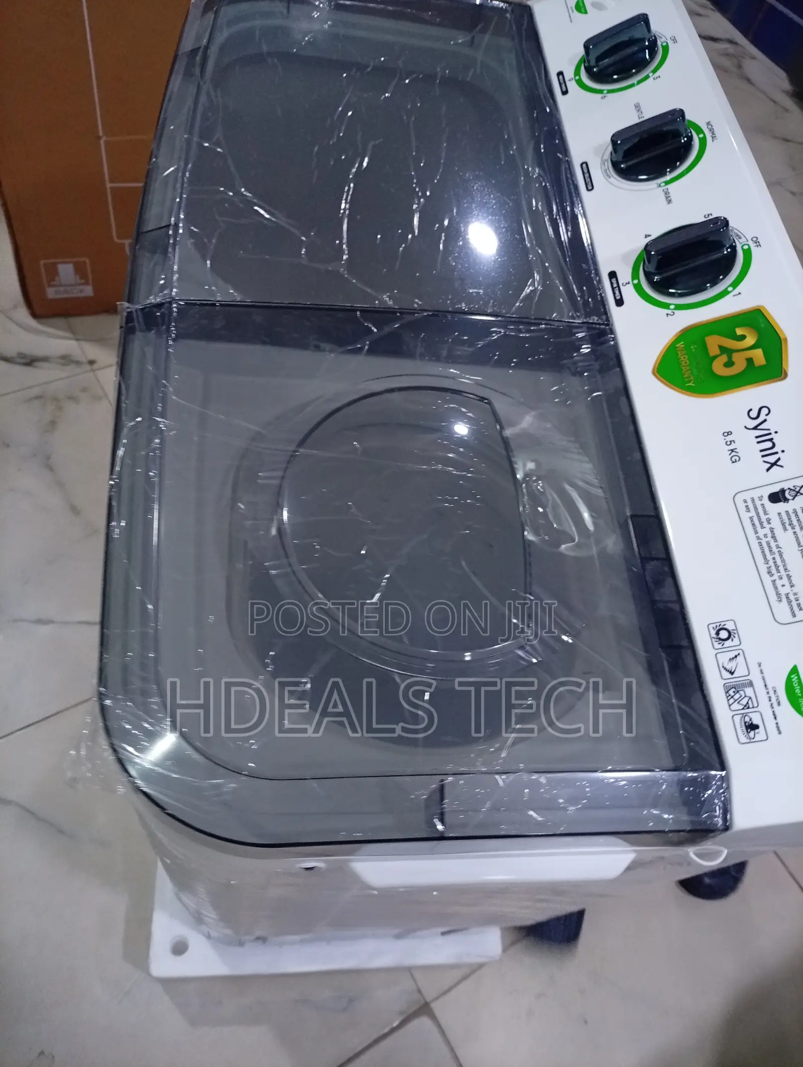 Syinix PureCare 8kg Allergen-Free Anti-Mite Top-Load Washer
