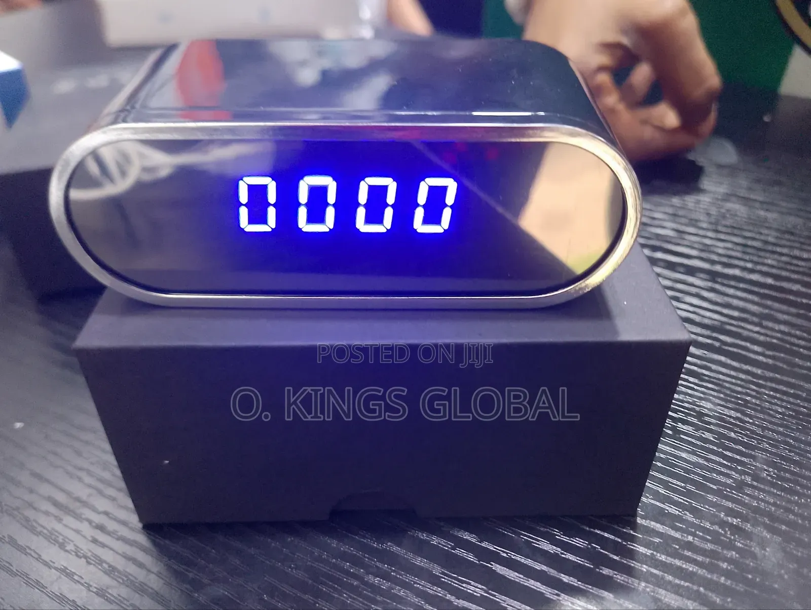 LED Digital Alarm Clock Spy Camera With Battery Backup, Lookcam App